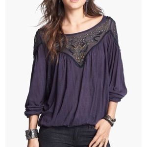 Free People Beaded Top